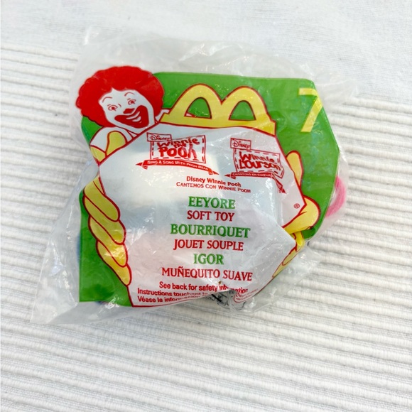 Vintage Disney Winnie the Pooh Eeyore Bag Clip McDonald's Happy Meal Toy - Picture 2 of 5